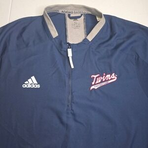 ADIDAS BASEBALL Men's XL Minnesota Twins Blue‎ Fantasy Camp Jersey -1223